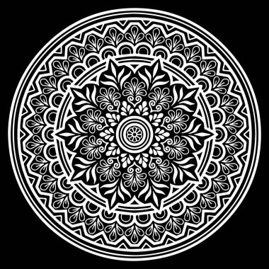Mandala desen beyaz
