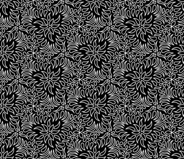 Soyut desen siyah ve beyaz doodle kroki