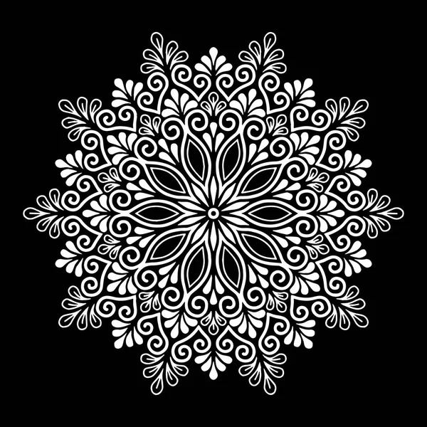 Mandala desen beyaz iyi bir ruh hali