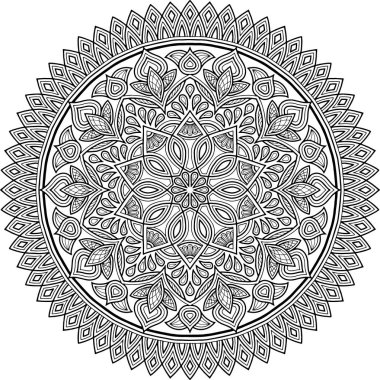 İyi bir ruh hali boyama için şekil mandala