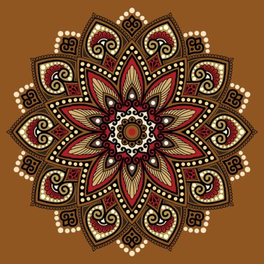 Mandala desen renk keyfi