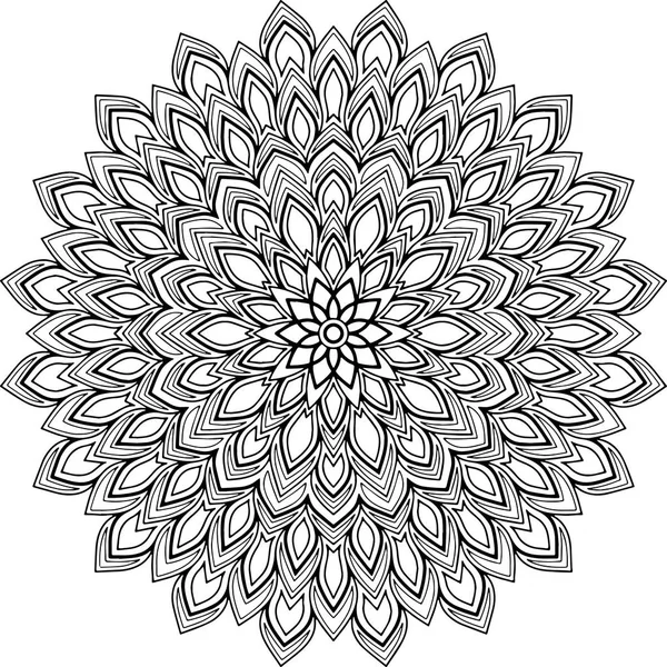 İyi bir ruh hali boyama için şekil mandala