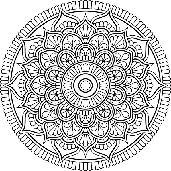 İyi bir ruh hali boyama için şekil mandala