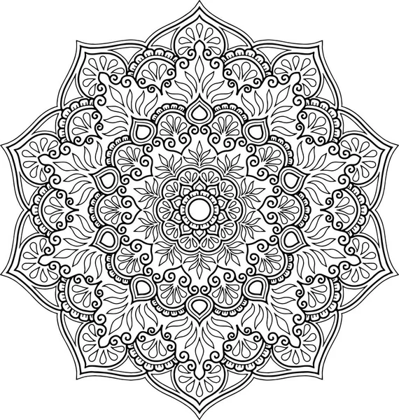 İyi bir ruh hali boyama için şekil mandala