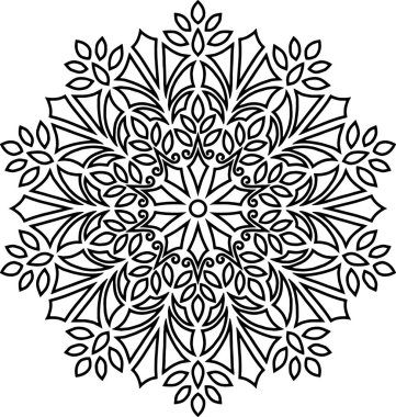 İyi bir ruh hali boyama için şekil mandala