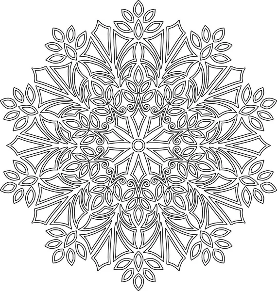 İyi bir ruh hali boyama için şekil mandala