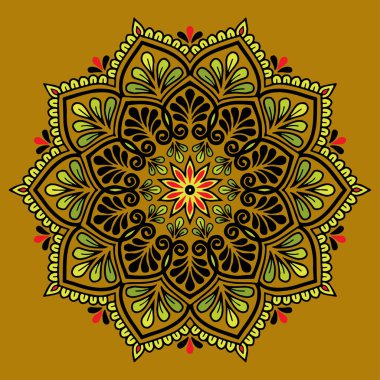 Mandala desen renk keyfi