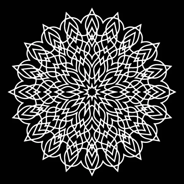 Mandala desen beyaz iyi bir ruh hali