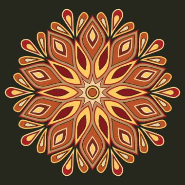 Mandala desen renk keyfi