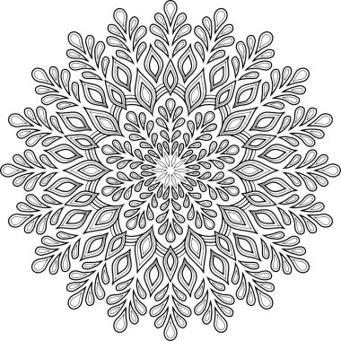 İyi bir ruh hali boyama için şekil mandala