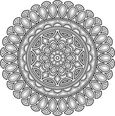 İyi bir ruh hali boyama için şekil mandala