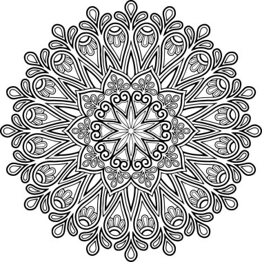 İyi bir ruh hali boyama için şekil mandala