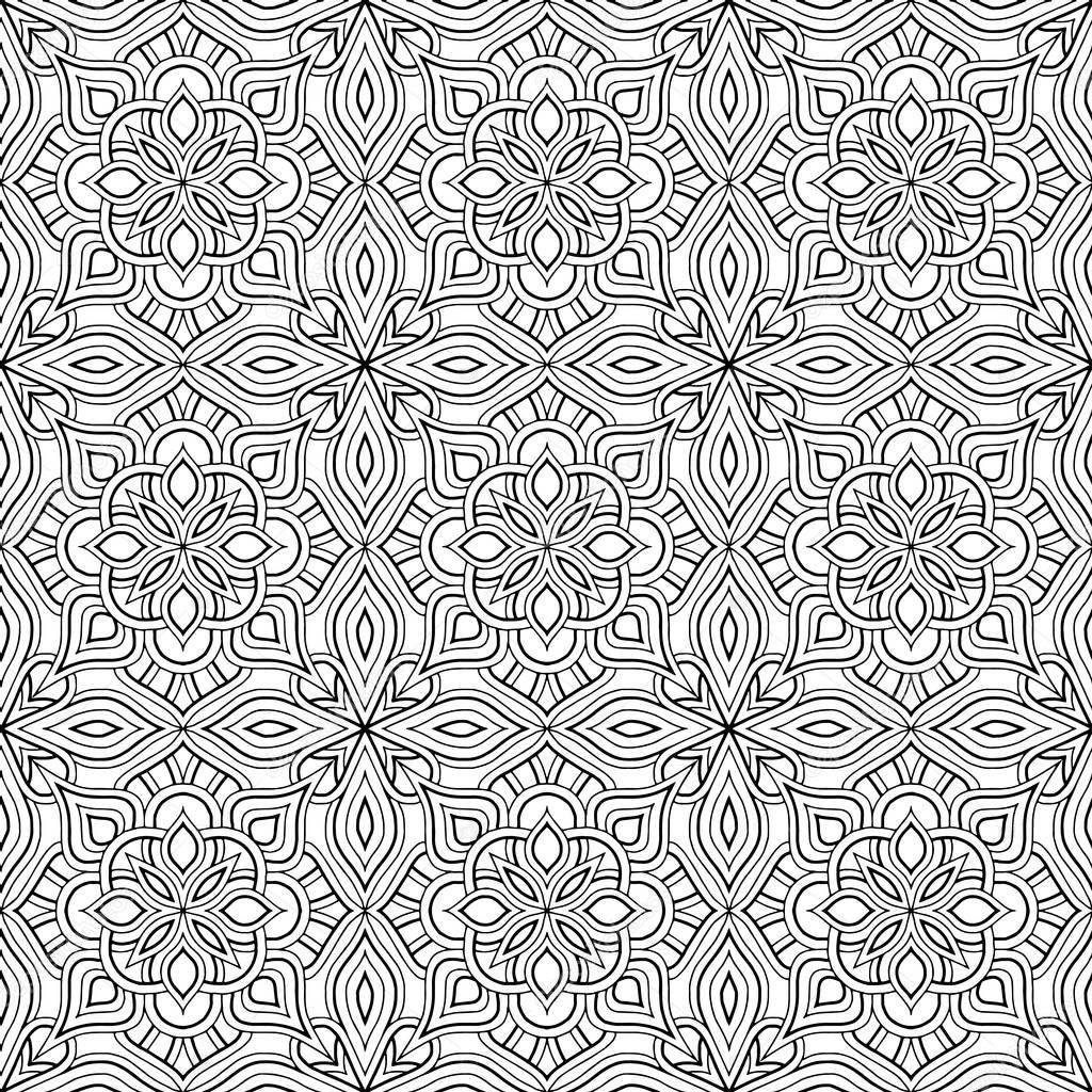 Abstract pattern for coloring doodle Sketch