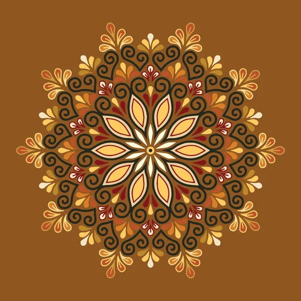 Patrón Mandala Color Buen Humor — Archivo Imágenes Vectoriales