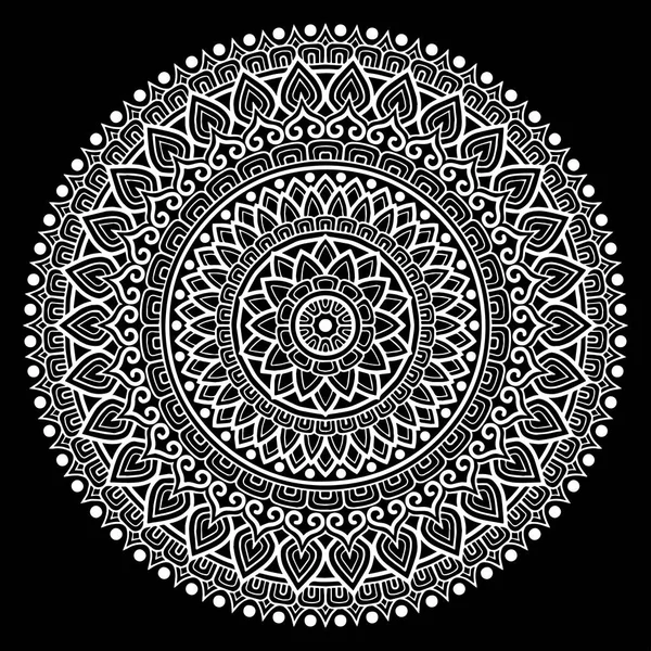 Mandala desen beyaz iyi bir ruh hali