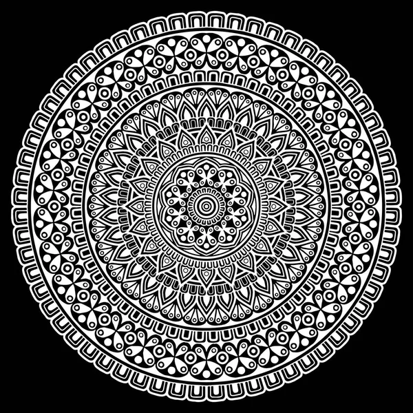 Mandala desen beyaz iyi bir ruh hali