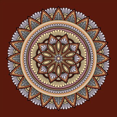 Mandala desen renk keyfi