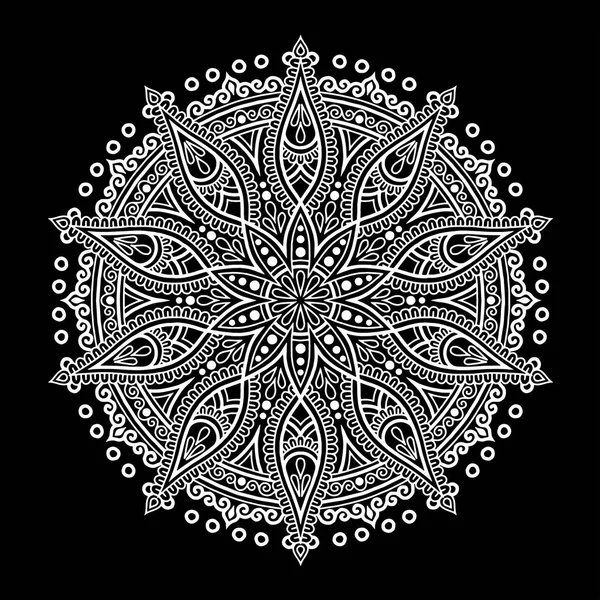 Mandala desen beyaz iyi bir ruh hali