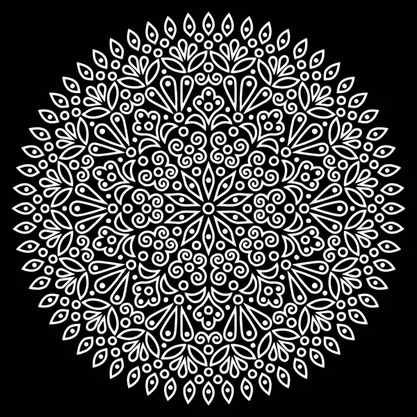 Mandala desen beyaz iyi bir ruh hali