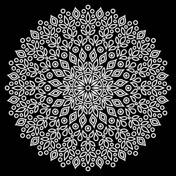 Mandala desen beyaz iyi bir ruh hali