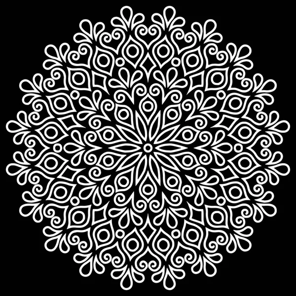 Mandala desen beyaz