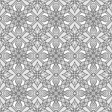 Boyama doodle kroki için soyut desen