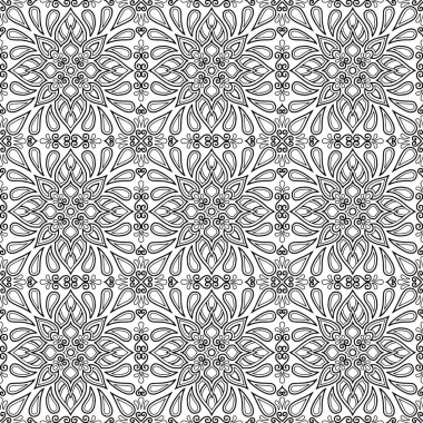 Boyama doodle kroki için soyut desen