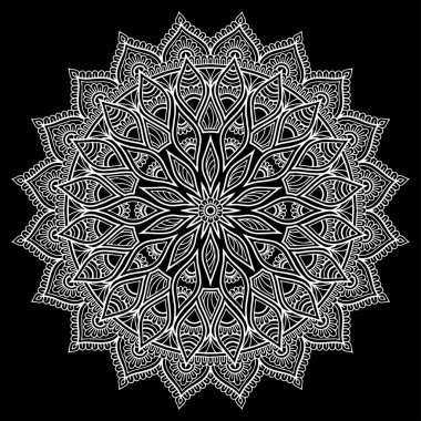 Mandala desen beyaz