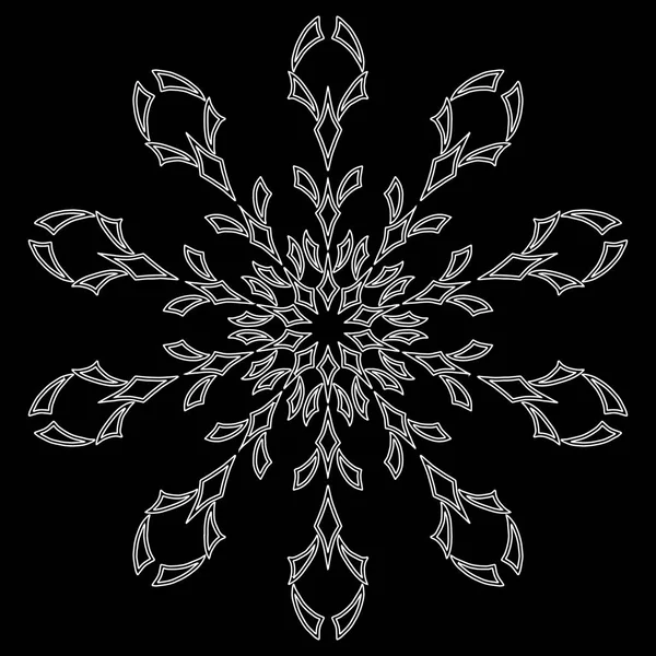 Рождественские Рождественские Рисунки Снежинках — стоковый вектор