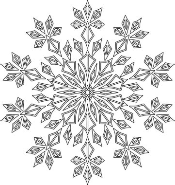 Kar tanesi Noel yılbaşı karalamalar kroki