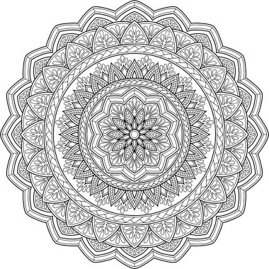 İyi bir ruh hali boyama için şekil mandala