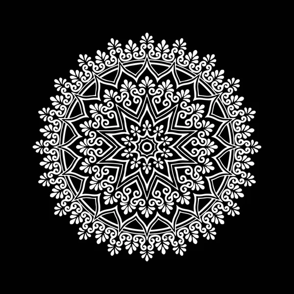 Mandala desen beyaz iyi bir ruh hali