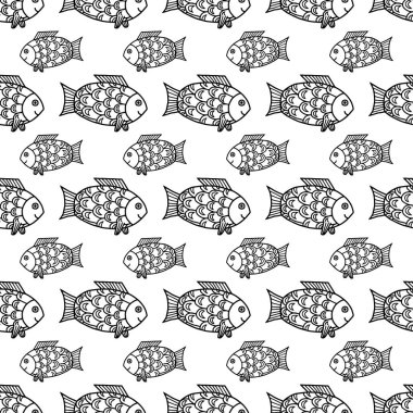 Soyut desen siyah ve beyaz doodle kroki