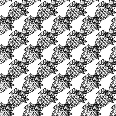 Soyut desen siyah ve beyaz doodle kroki