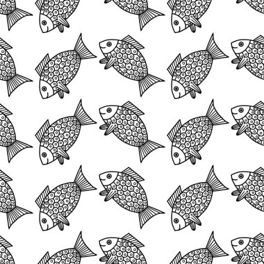 Soyut desen siyah ve beyaz doodle kroki