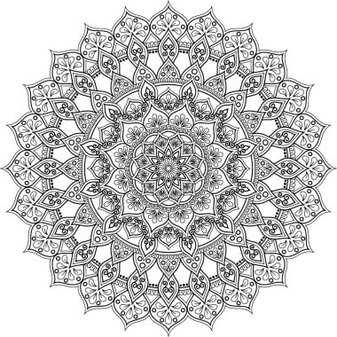 İyi bir ruh hali boyama için şekil mandala
