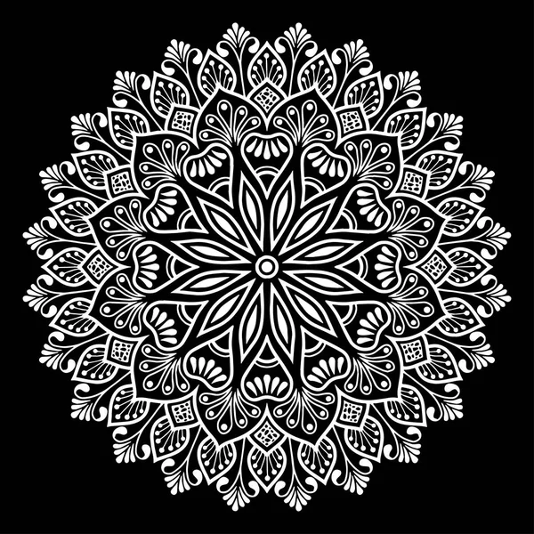 Mandala desen beyaz iyi bir ruh hali