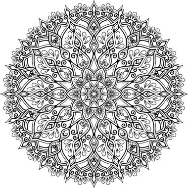 İyi bir ruh hali boyama için şekil mandala