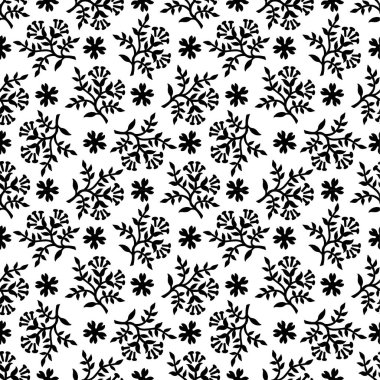 Soyut desen siyah ve beyaz doodle kroki