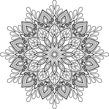 İyi bir ruh hali boyama için şekil mandala