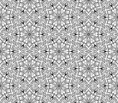 Boyama doodle kroki keyfi için soyut desen