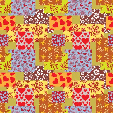 Desen St. Valentine's gün Renk eskiz doodles