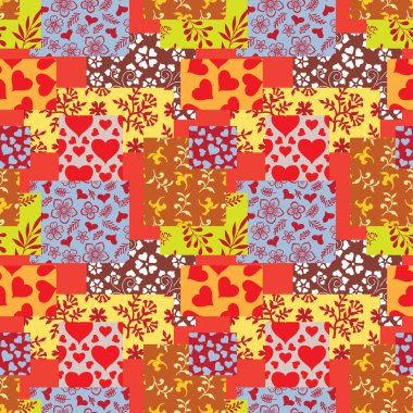 Desen St. Valentine's gün Renk eskiz doodles