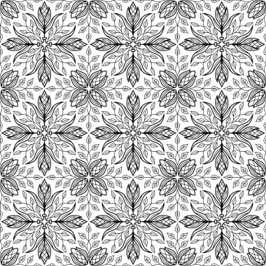 Boyama doodle kroki keyfi için soyut desen