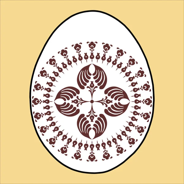 Velikonoční vajíčko radost dovolená s křížkem — Stockový vektor