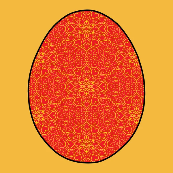 Huevo de Pascua alegría vacaciones color — Vector de stock