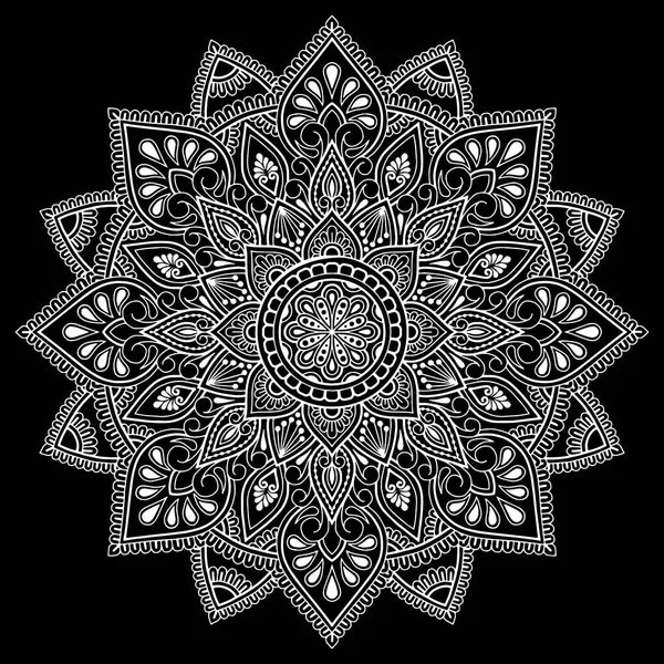 Croquis de griffes blanches motif mandala — Image vectorielle