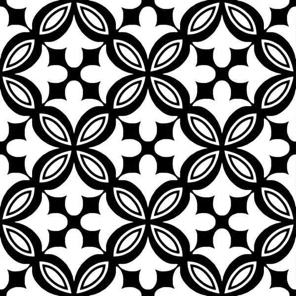 Patrón abstracto blanco y negro garabato — Vector de stock