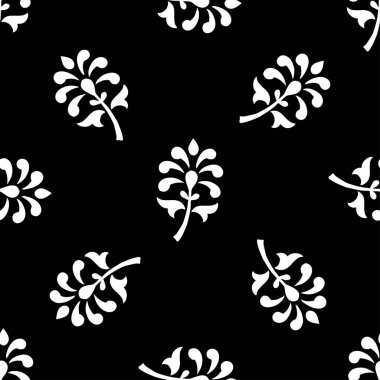 Soyut desen siyah ve beyaz doodle