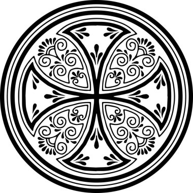 Çapraz doodle siyah ve beyaz